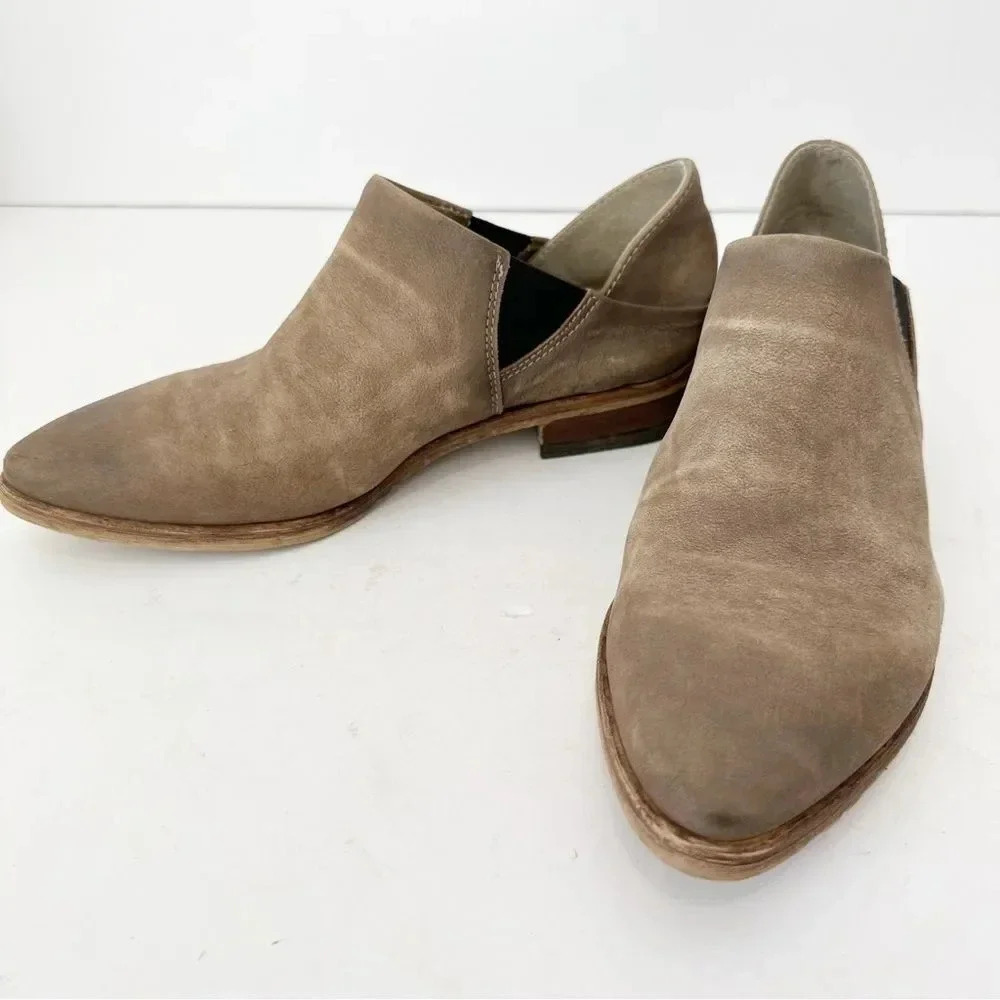 FREE PEOPLE Womens Size 6/36 Stone Distressed Gray Azalea Ankle Booties